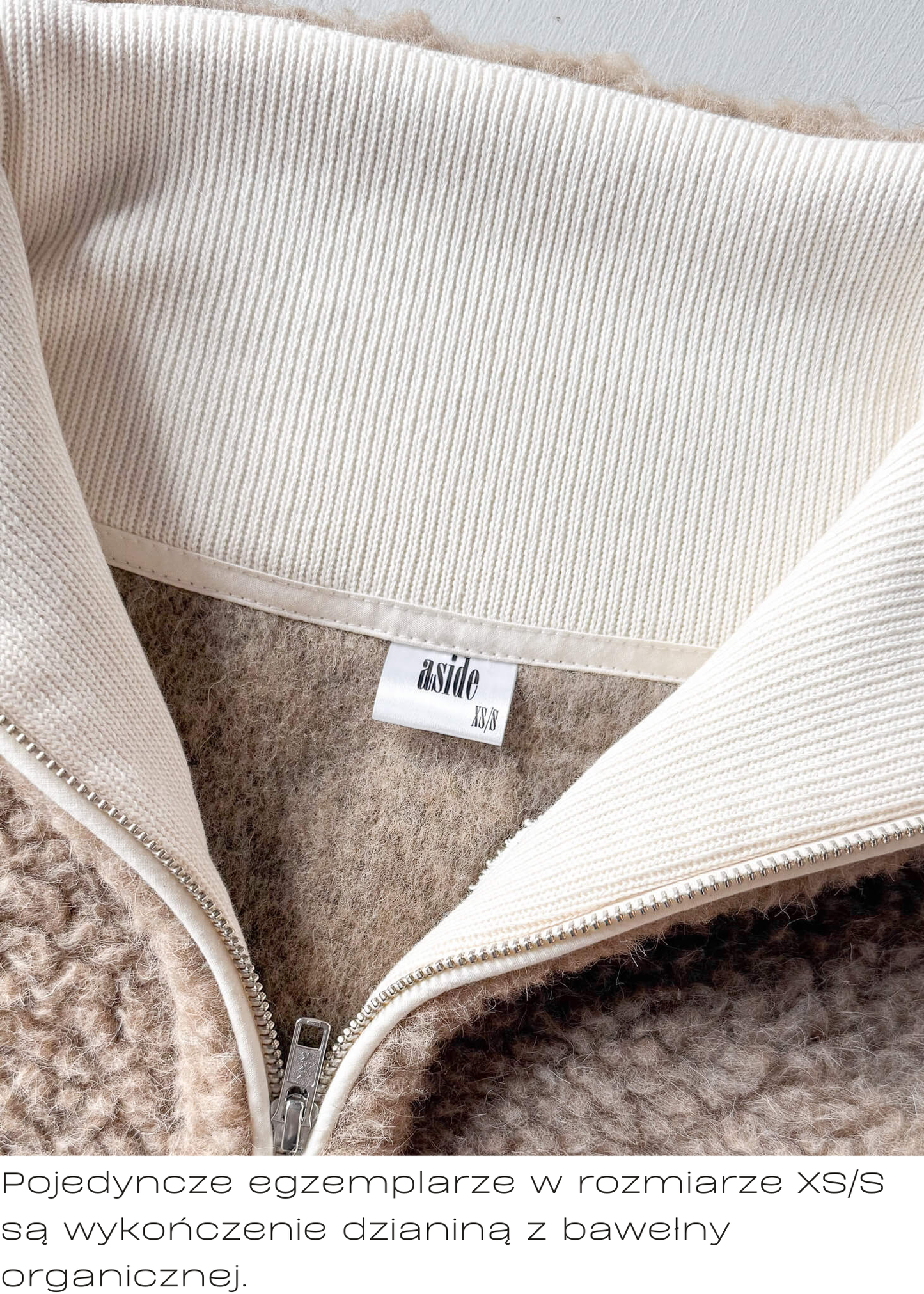 Beżowa bluza Teddy Aside – ujęcie 11