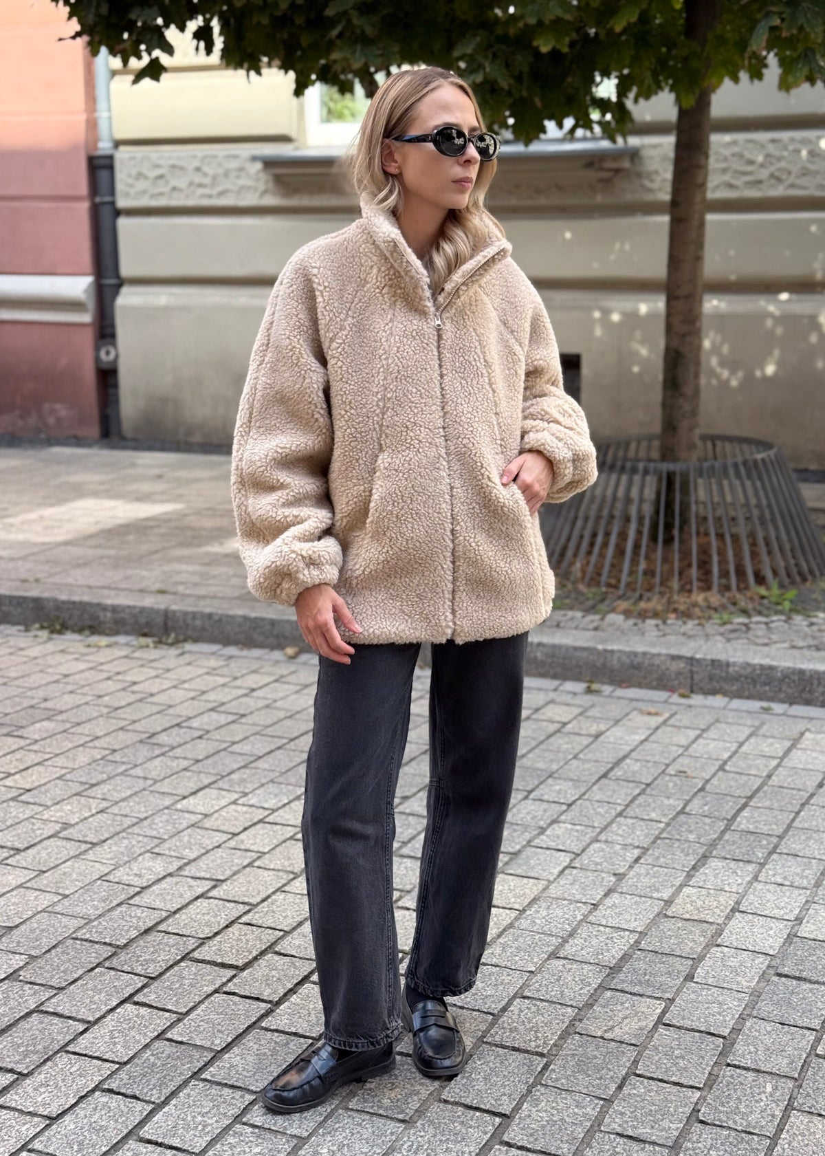 JACKET Lana LONG NATURAL