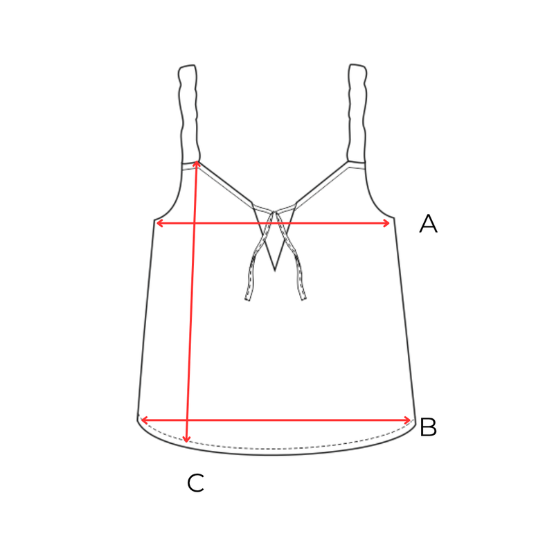Garment measurements (cm)