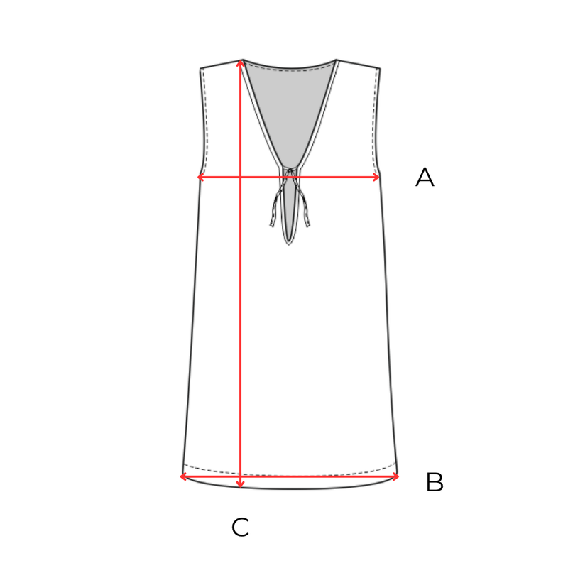Garment measurements (cm)