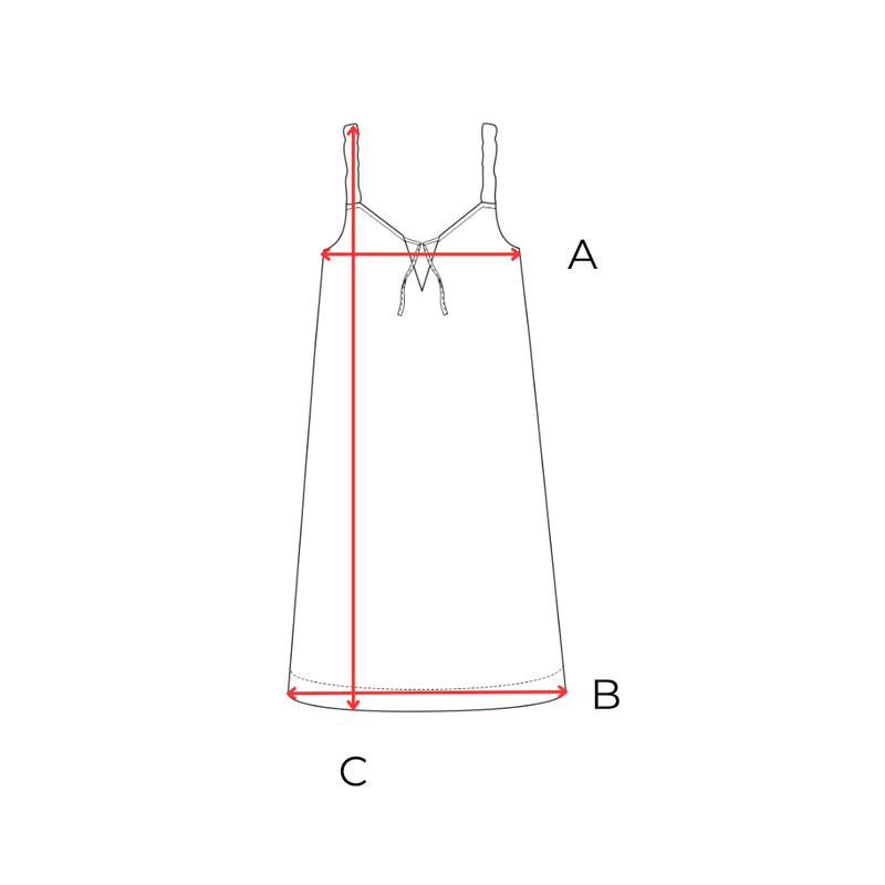 Garment measurements (cm)