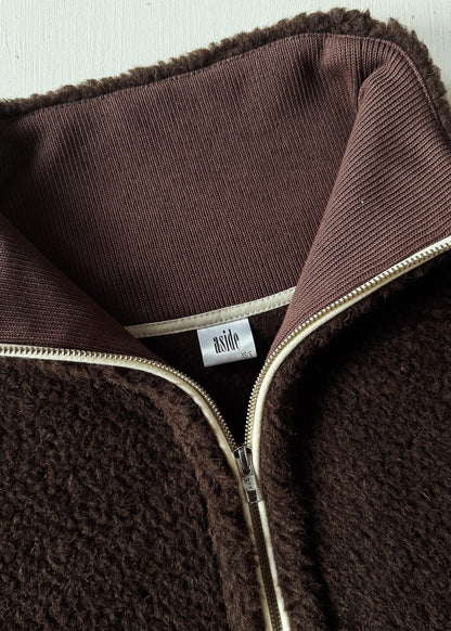 BLUZA Teddy MERINO Czekoladowy brąz