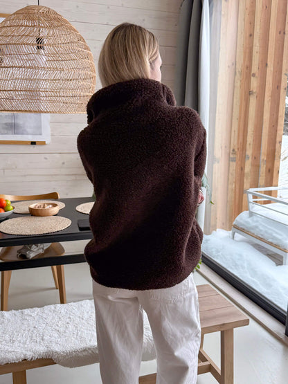 JUMPER Teddy MERINO Chocolate Brown