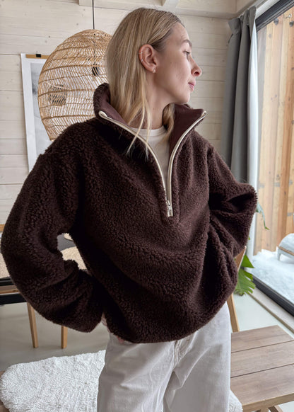 JUMPER Teddy MERINO Chocolate Brown