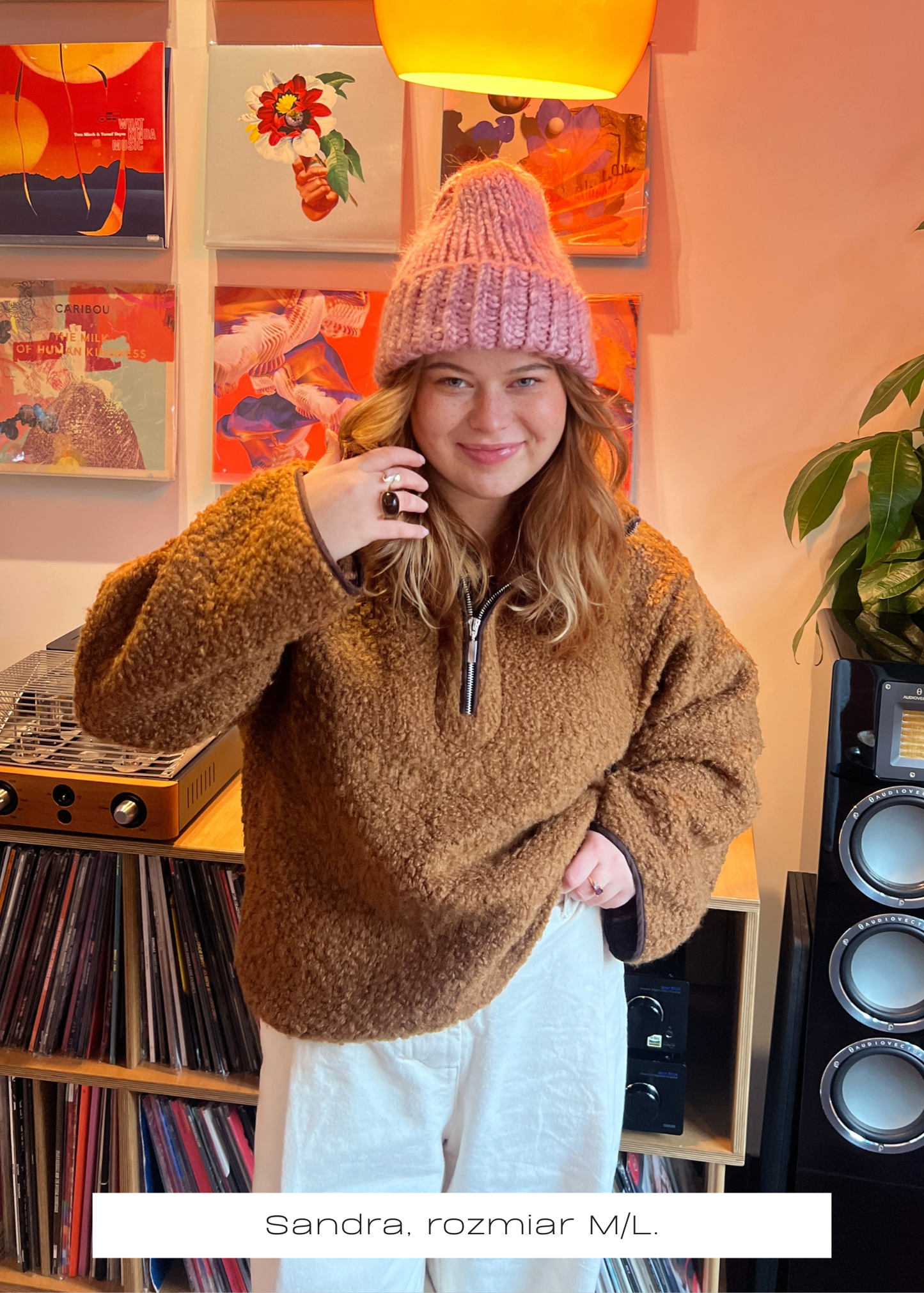 BLUZA Teddy BRĄZOWA