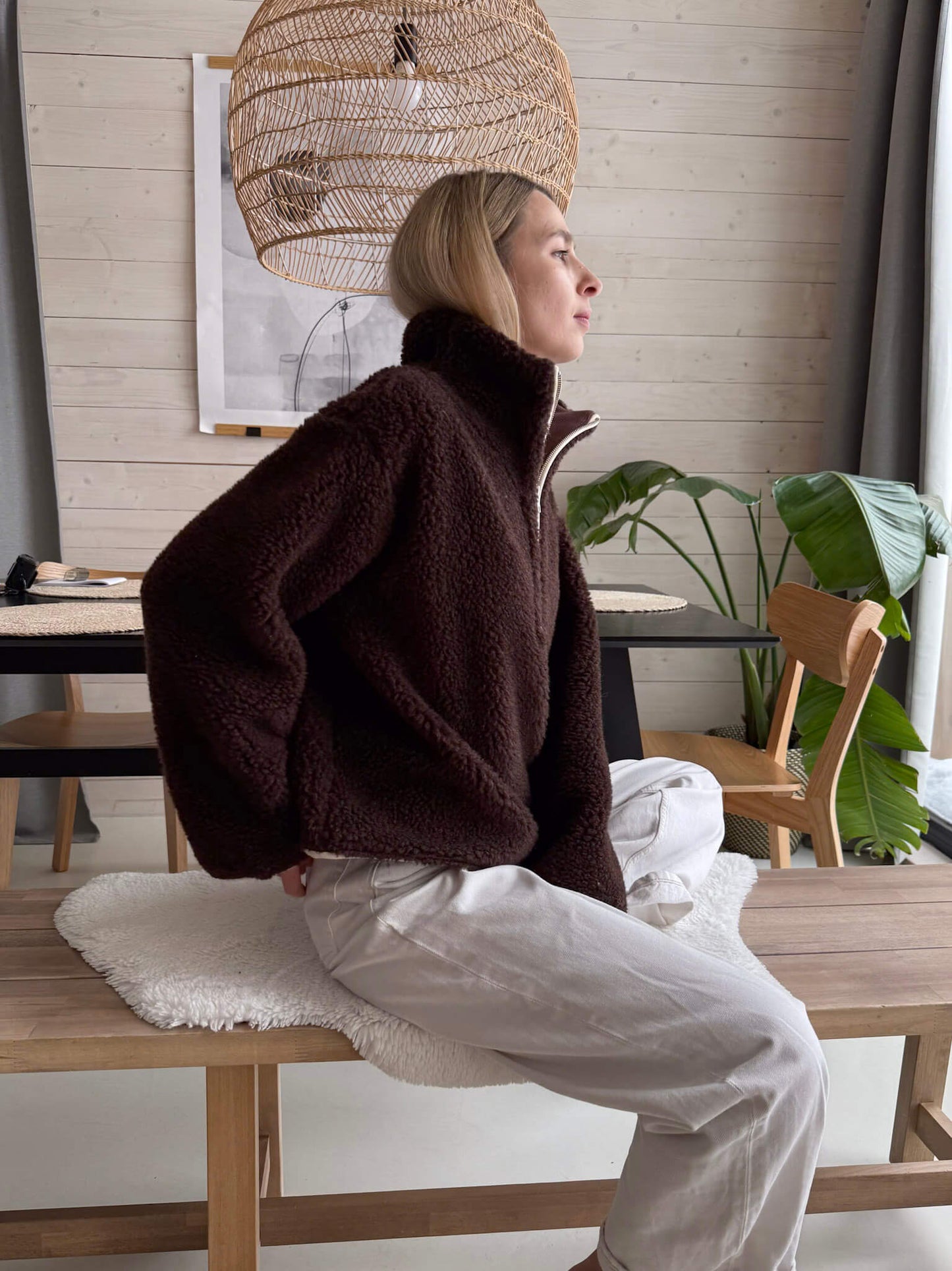 JUMPER Teddy MERINO Chocolate Brown