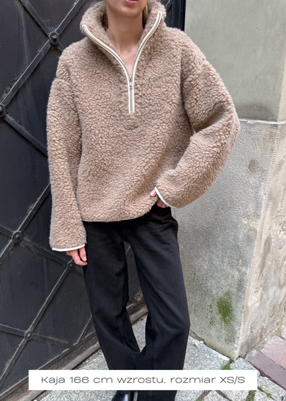 BLUZA Teddy Merino BEŻ