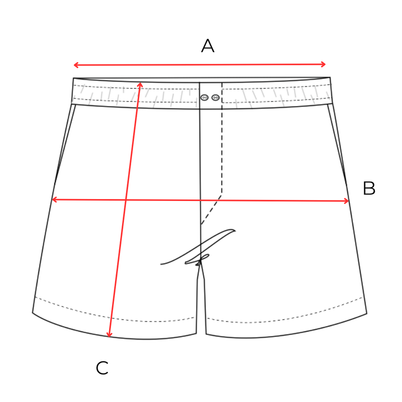 Garment measurements (cm)