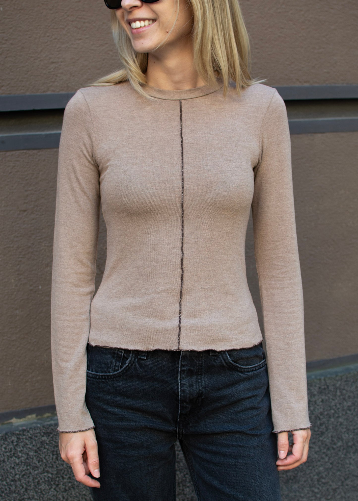 LONGSLEEVE VAL BEŻOWY
