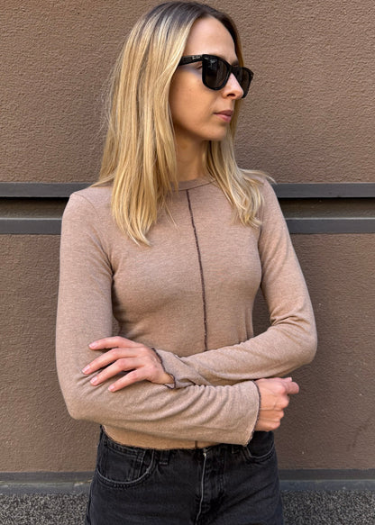 LONGSLEEVE VAL BEŻOWY