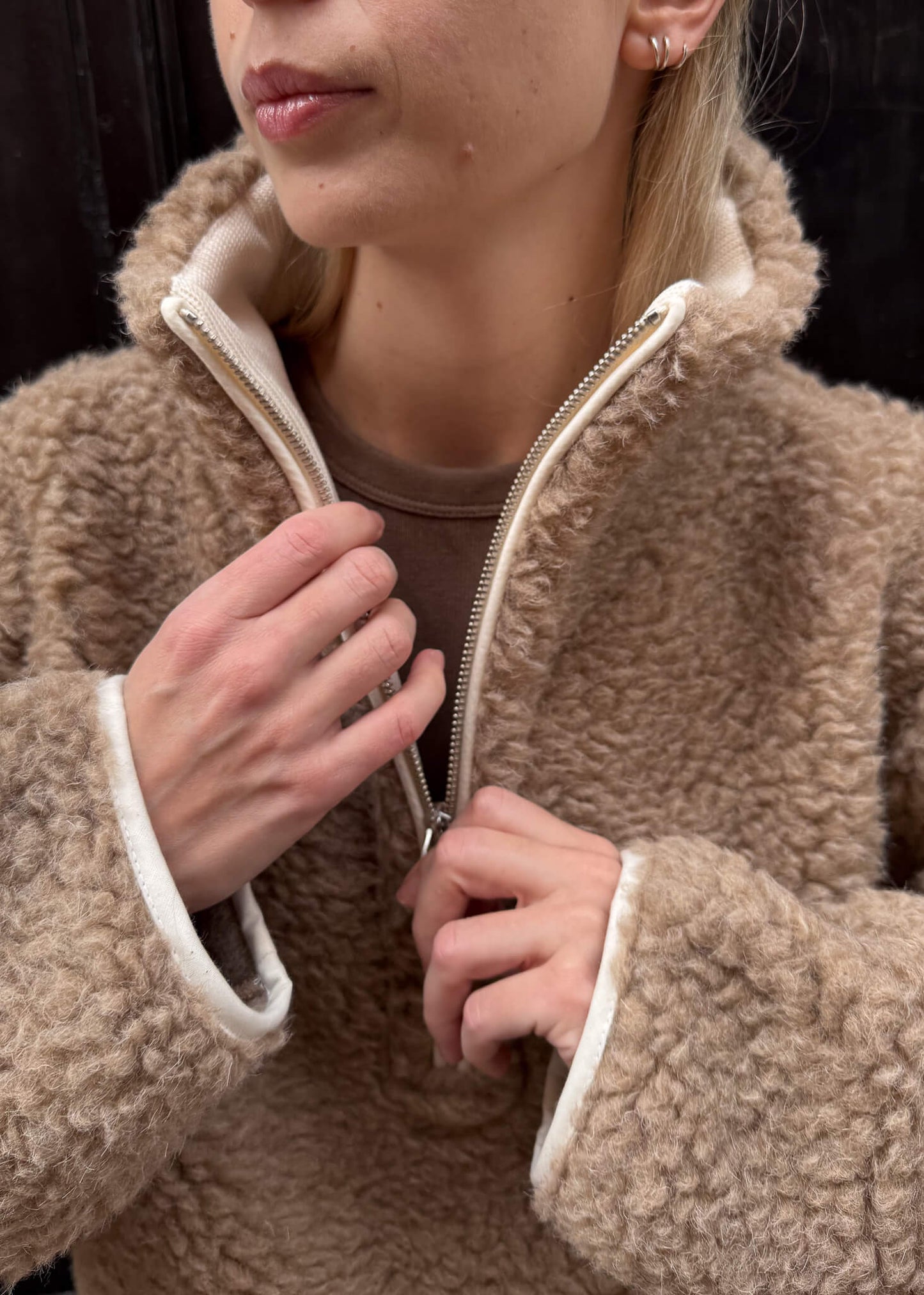 BLUZA Teddy Merino BEŻ