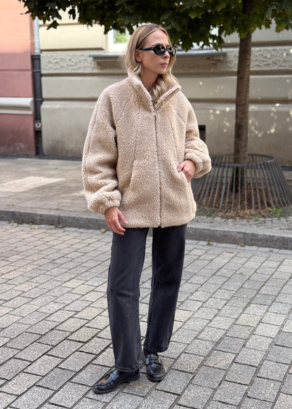 JACKET Lana LONG NATURAL