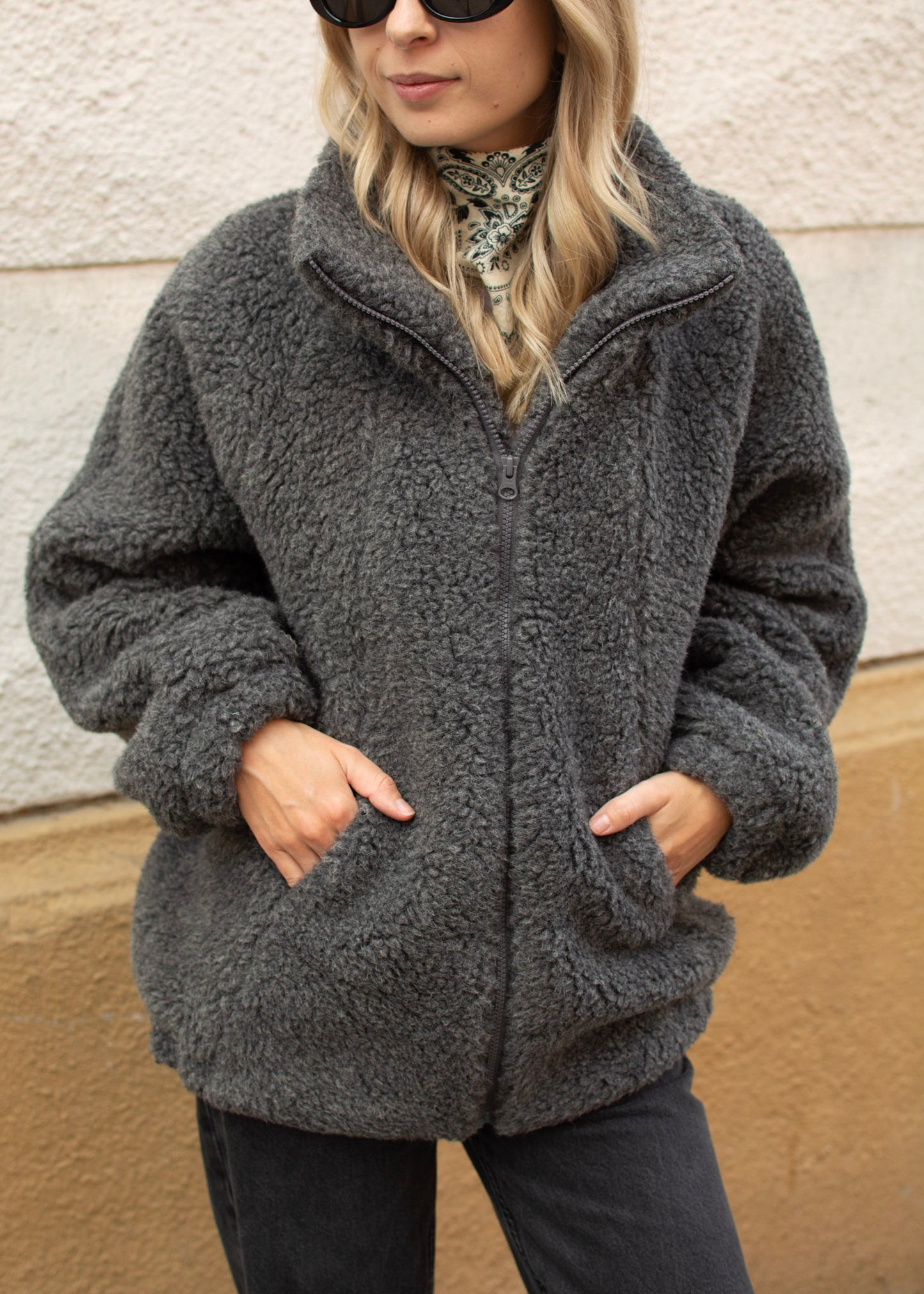 JACKET Lana LONG GRAY