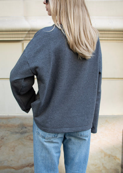 SZARY LONGSLEEVE FEASY 