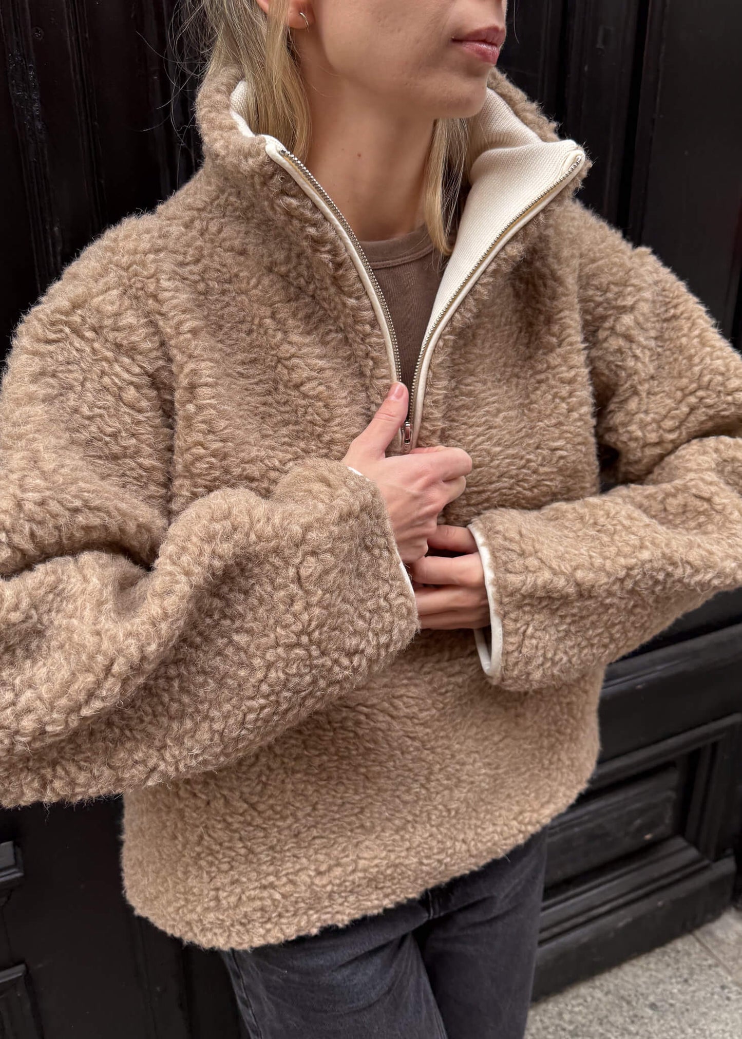 BLUZA Teddy Merino BEŻ