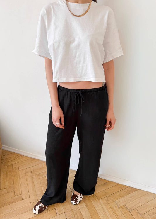 Spodnie Miko ASIDE z elastycznym pasem i troczkiem do regulacji