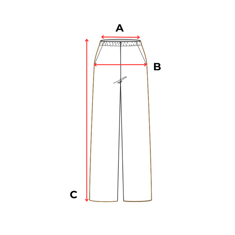 Garment measurements (cm)