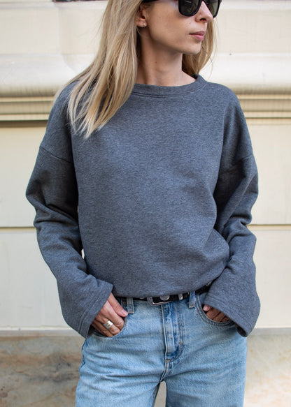 SZARY LONGSLEEVE FEASY 