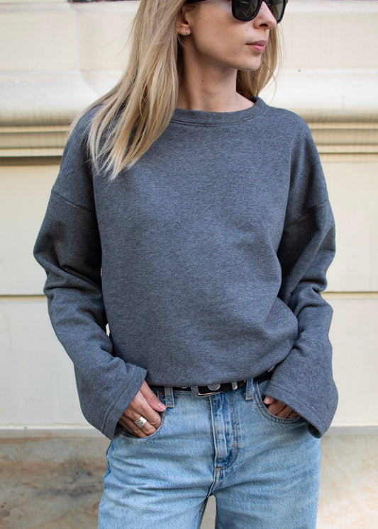 SZARY LONGSLEEVE FEASY 