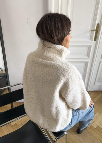 Bluza Teddy ecru Aside – ujęcie 3