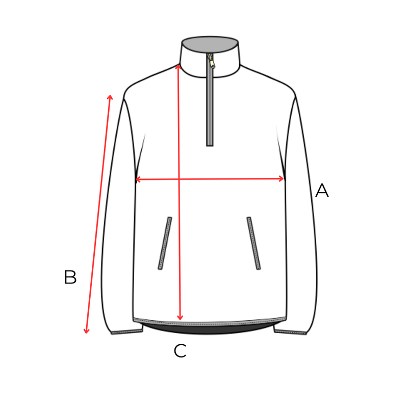 Garment measurements (cm)