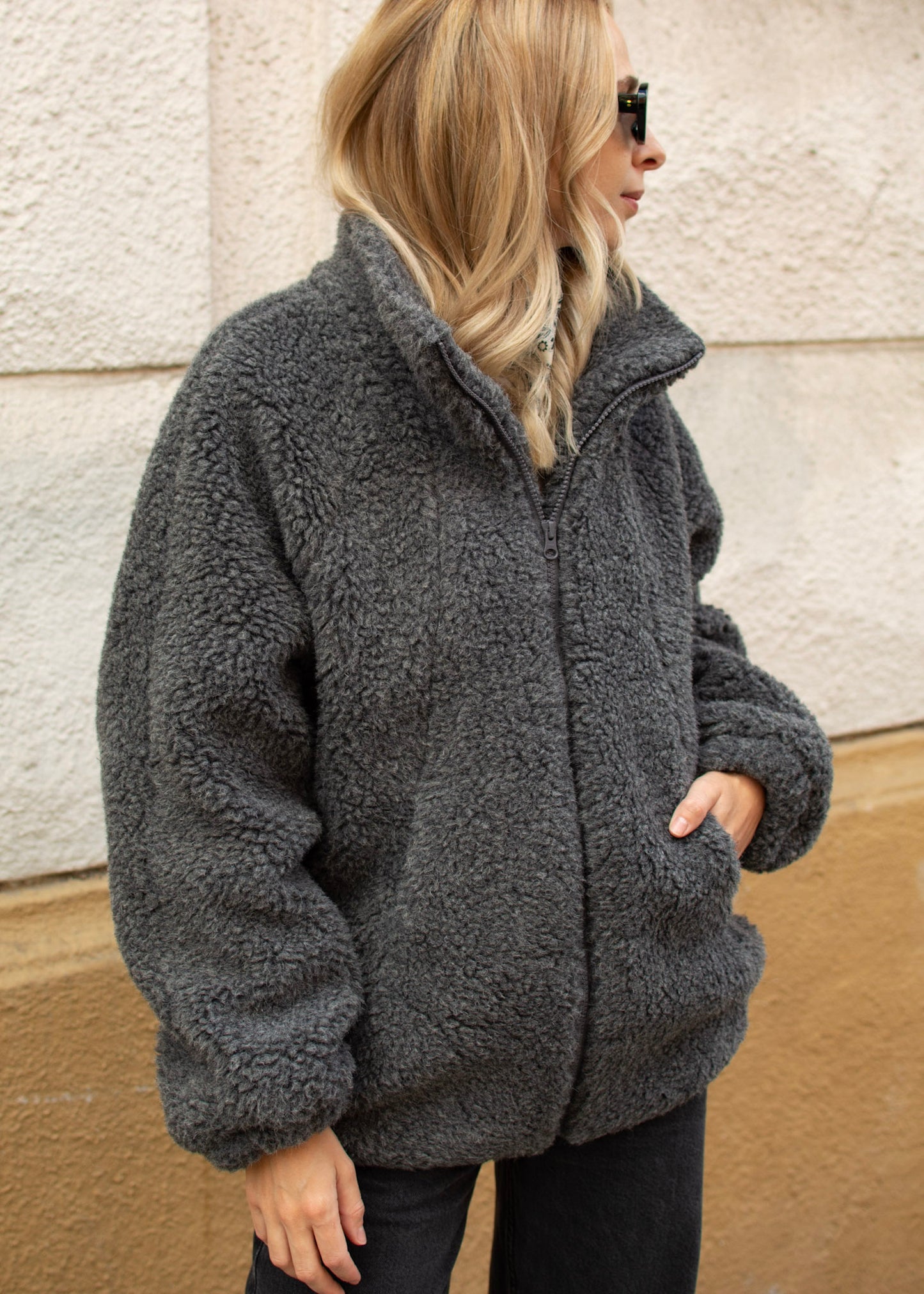 JACKET Lana LONG GRAY