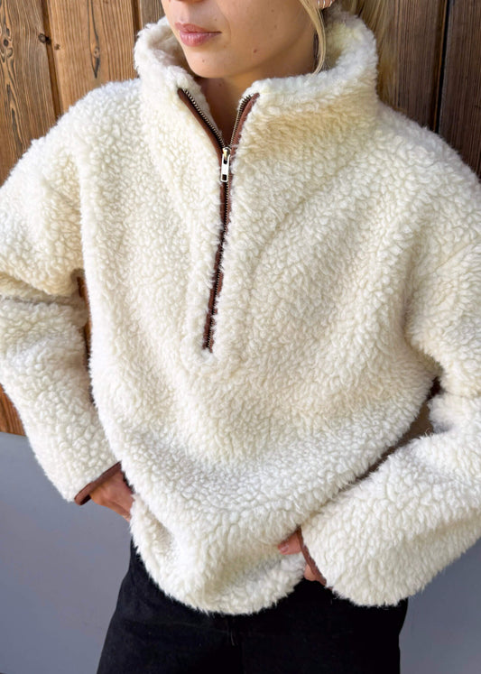 JUMPER Teddy MERINO Ecru